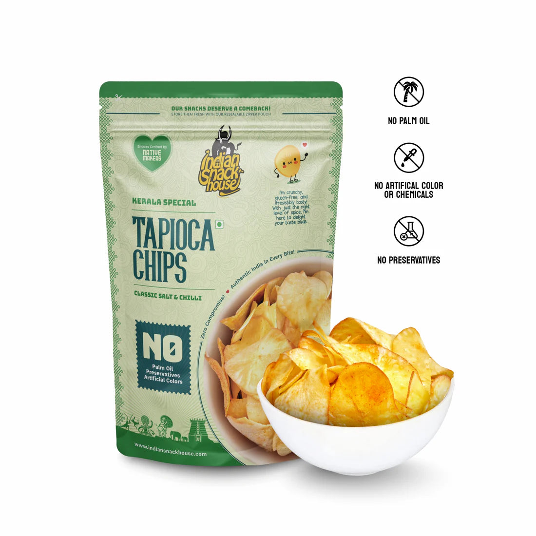 Kerala Authentic Tapioca Chips 100g