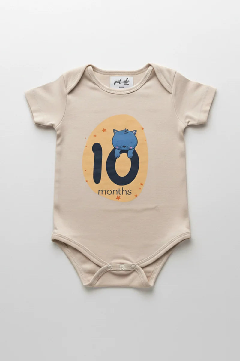 Pack of 12 - Number Parade Milestone Onesies