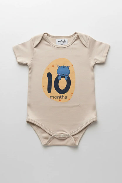 Pack of 12 - Number Parade Milestone Onesies