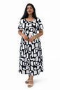 Graphic Flow Zipless Feeding Gown