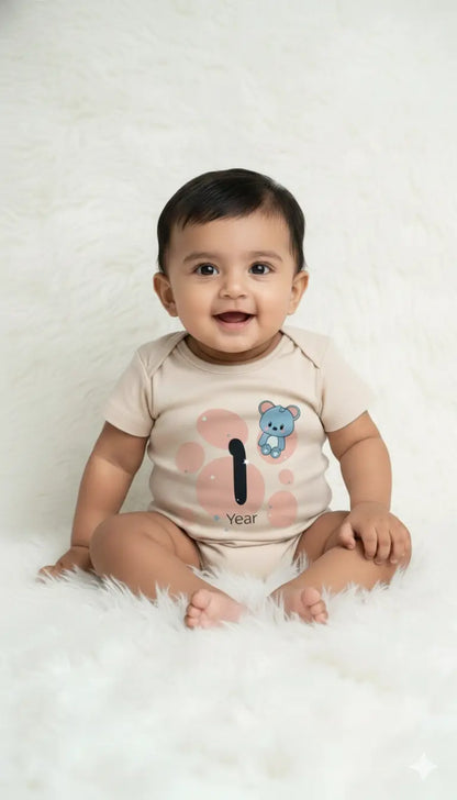 Quarterly Milestone Baby Rompers