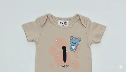 Quarterly Milestone Baby Rompers