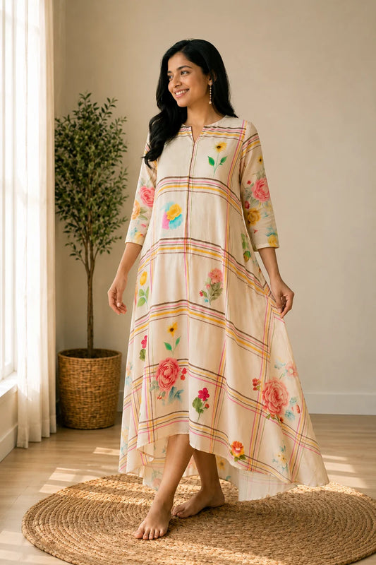 Vintage Rose Maternity Dress