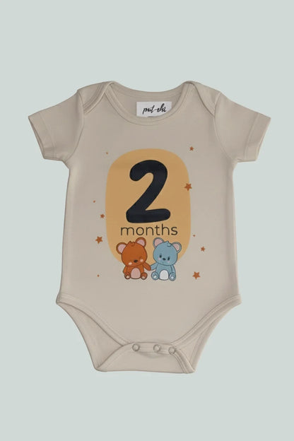 Pack of 12 - Number Parade Milestone Onesies