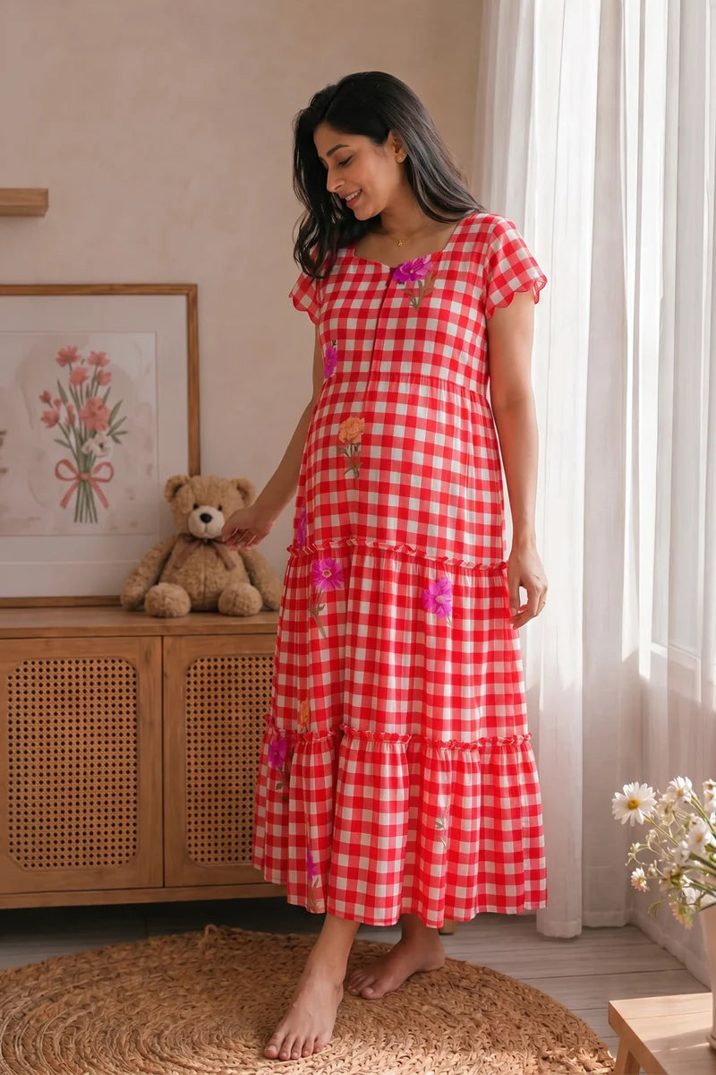 Picnic Candy Maternity Dress