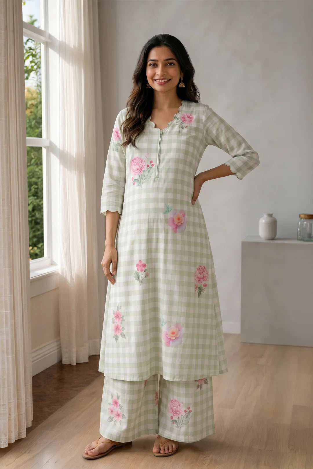 Pistachio Bloom Maternity Co-ord Set