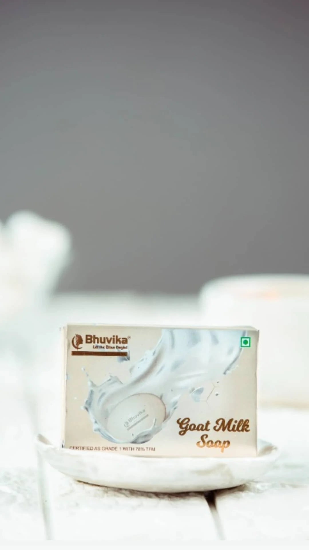 Bhuvika Goat Milk Soap - Pure Goat Milk for Soft, Glowing Skin