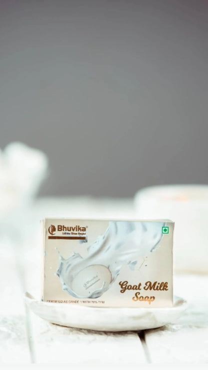 Bhuvika Goat Milk Soap - Pure Goat Milk for Soft, Glowing Skin