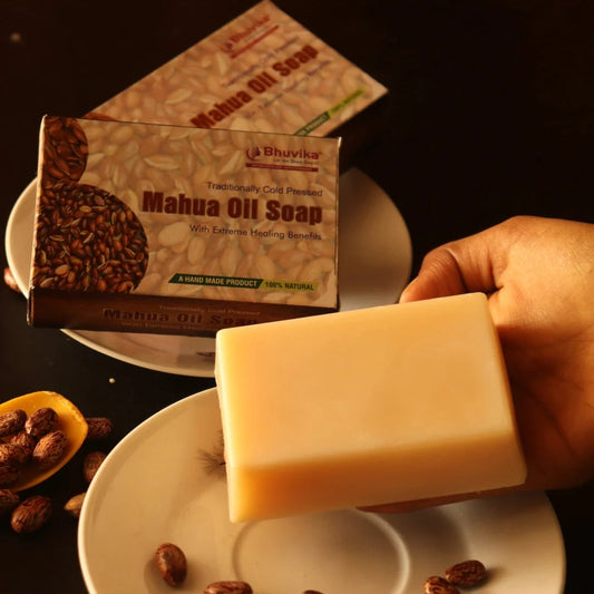 Bhuvika Mahua Oil Soap - Natural Hydration for your Skin