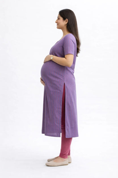 Luna Stripe Feeding Kurta