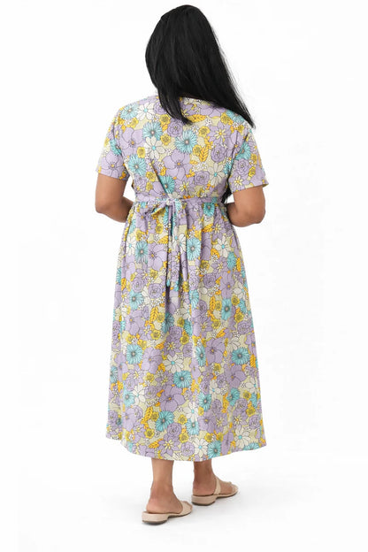 Lavender Meadow Zipless Feeding Gown