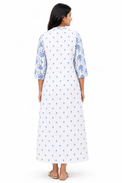 Indigo Garden Feeding Dress