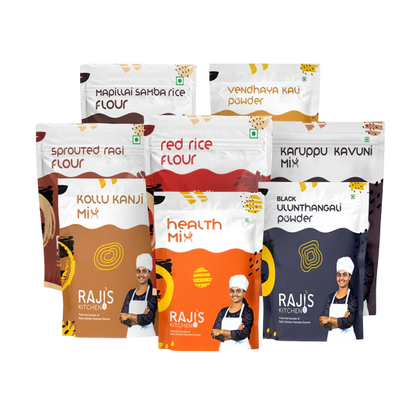 Raji’s Kitchen 800 Combo: 8 Wholesome Blends for a Healthier, Happier You
