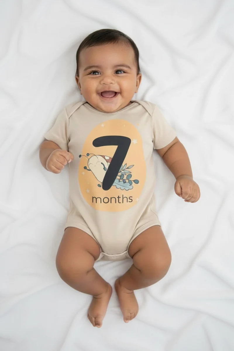 Pack of 12 - Number Parade Milestone Onesies