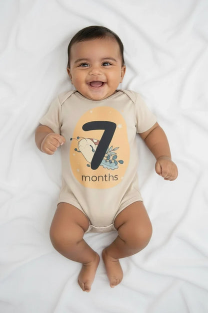 Pack of 12 - Number Parade Milestone Onesies