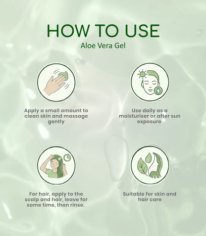 Bhuvika Aloe Vera Gel - Nature’s Remedy for Glowing Skin & Hair