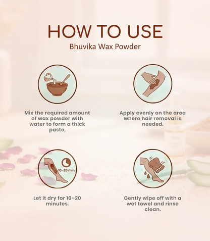 Bhuvika Wax Powder – Natural & Painless Hair Removal Solution