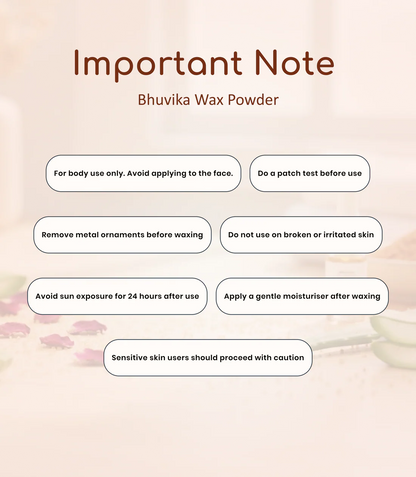 Bhuvika Wax Powder – Natural & Painless Hair Removal Solution
