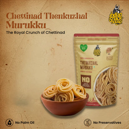 Chettinad Coconut Milk Thenkuzhal Muruku