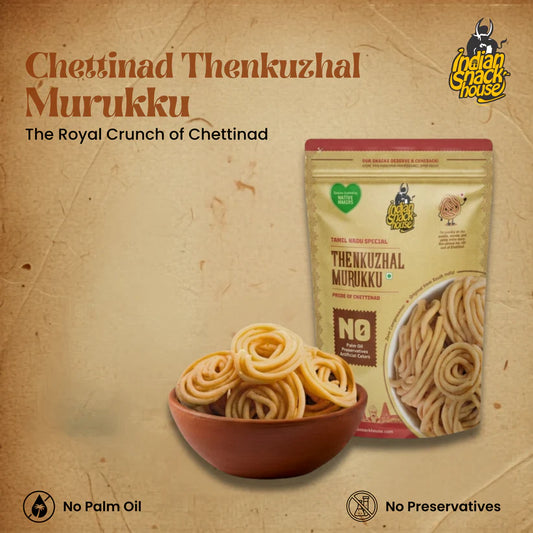 Chettinad Coconut Milk Thenkuzhal Muruku