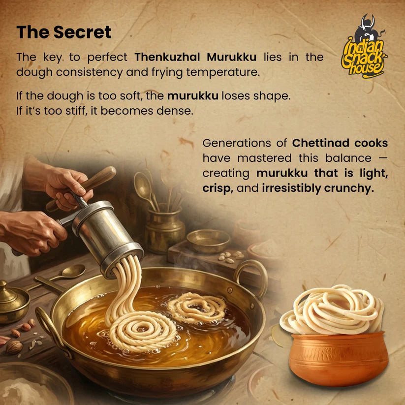 Chettinad Coconut Milk Thenkuzhal Muruku