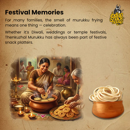Chettinad Coconut Milk Thenkuzhal Muruku