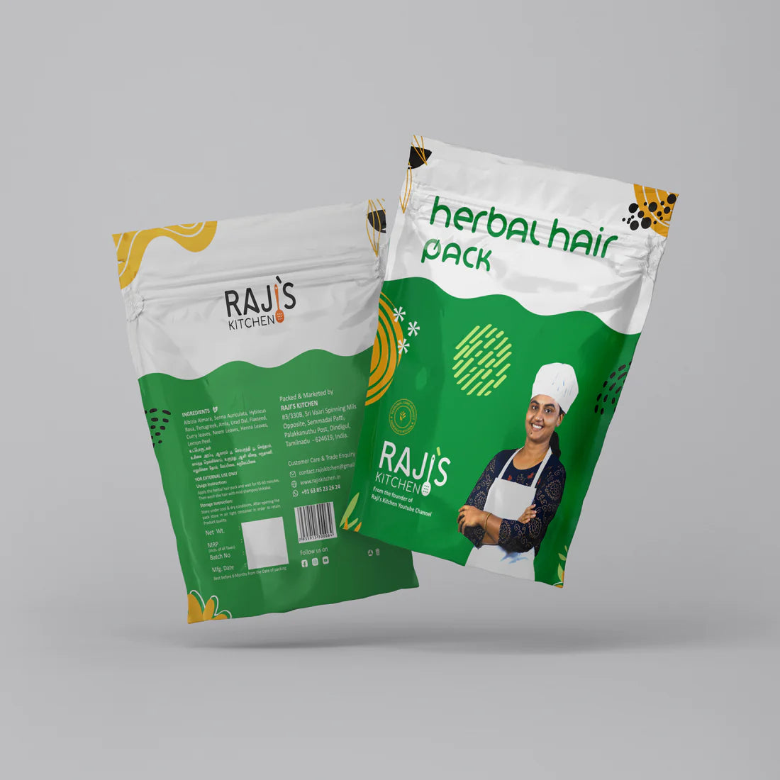 Herbal Hair Pack by Raji’s Kitchen – Natural Hair Care