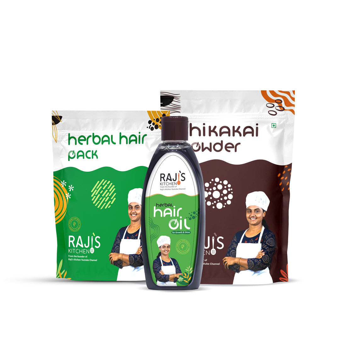 Raji's Kitchen's Hair Care Combo - Complete Hair Care Solution