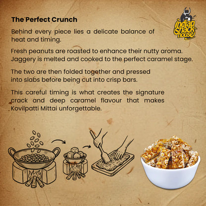 Kovilpatti Kadalai Mittai 125g (Groundnut Chikki)
