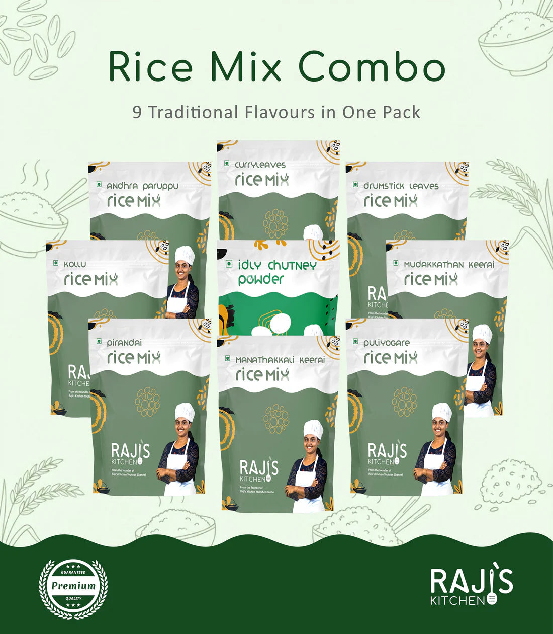 Perfect Rice Every Time with Raji's Kitchen Rice Mix Combo