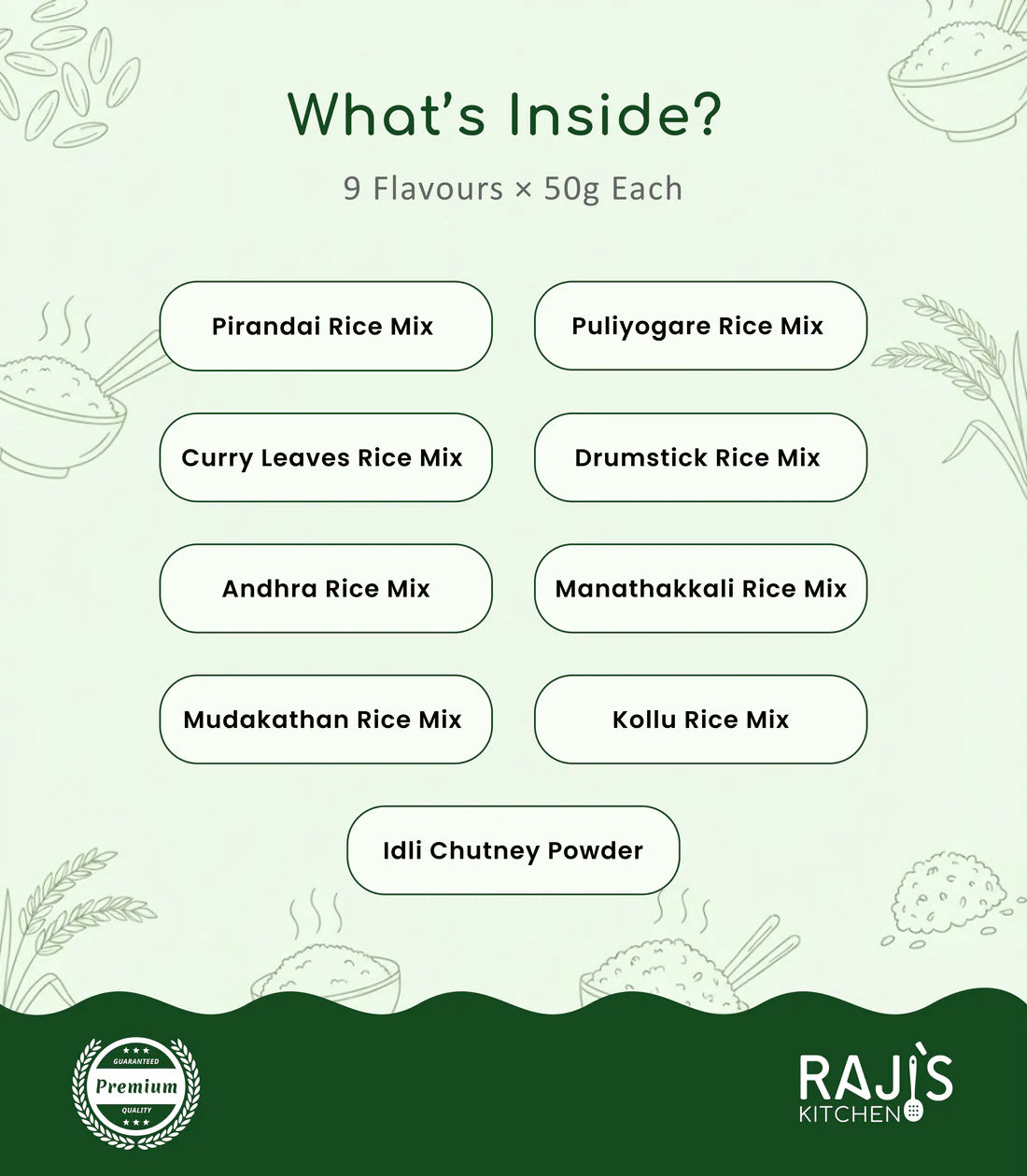 Perfect Rice Every Time with Raji's Kitchen Rice Mix Combo