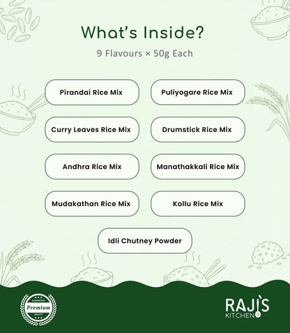 Perfect Rice Every Time with Raji's Kitchen Rice Mix Combo