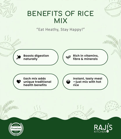 Perfect Rice Every Time with Raji's Kitchen Rice Mix Combo