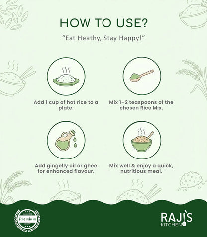 Perfect Rice Every Time with Raji's Kitchen Rice Mix Combo