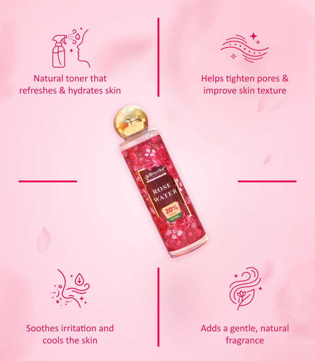 Rose Water - Pure, Herbal, and Refreshing