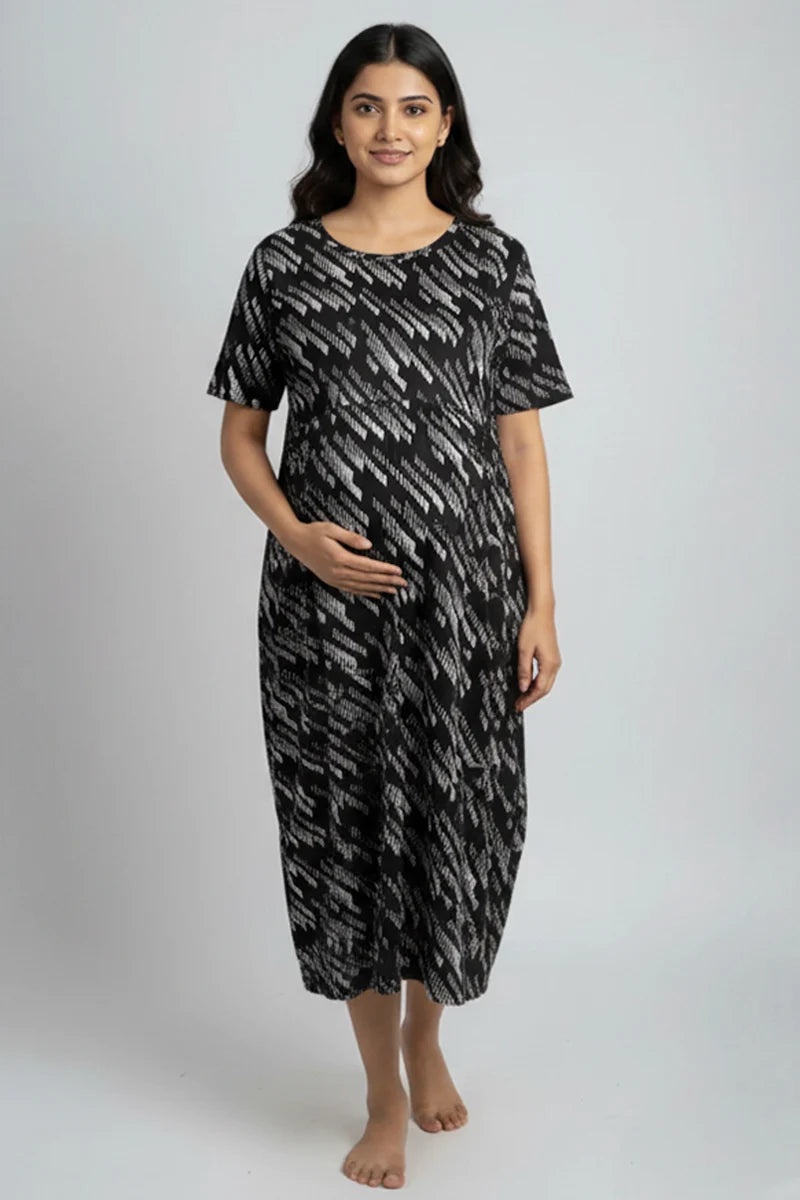 Mono Line Zipless Feeding Gown
