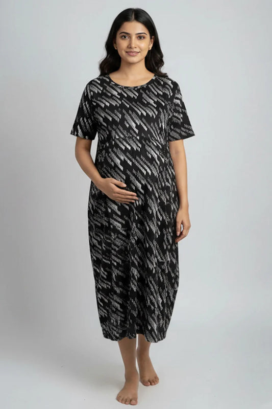 Mono Line Zipless Feeding Gown