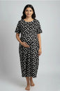 White Heart Zipless Feeding Gown