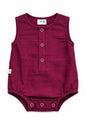 Berry Dusk Silk Romper