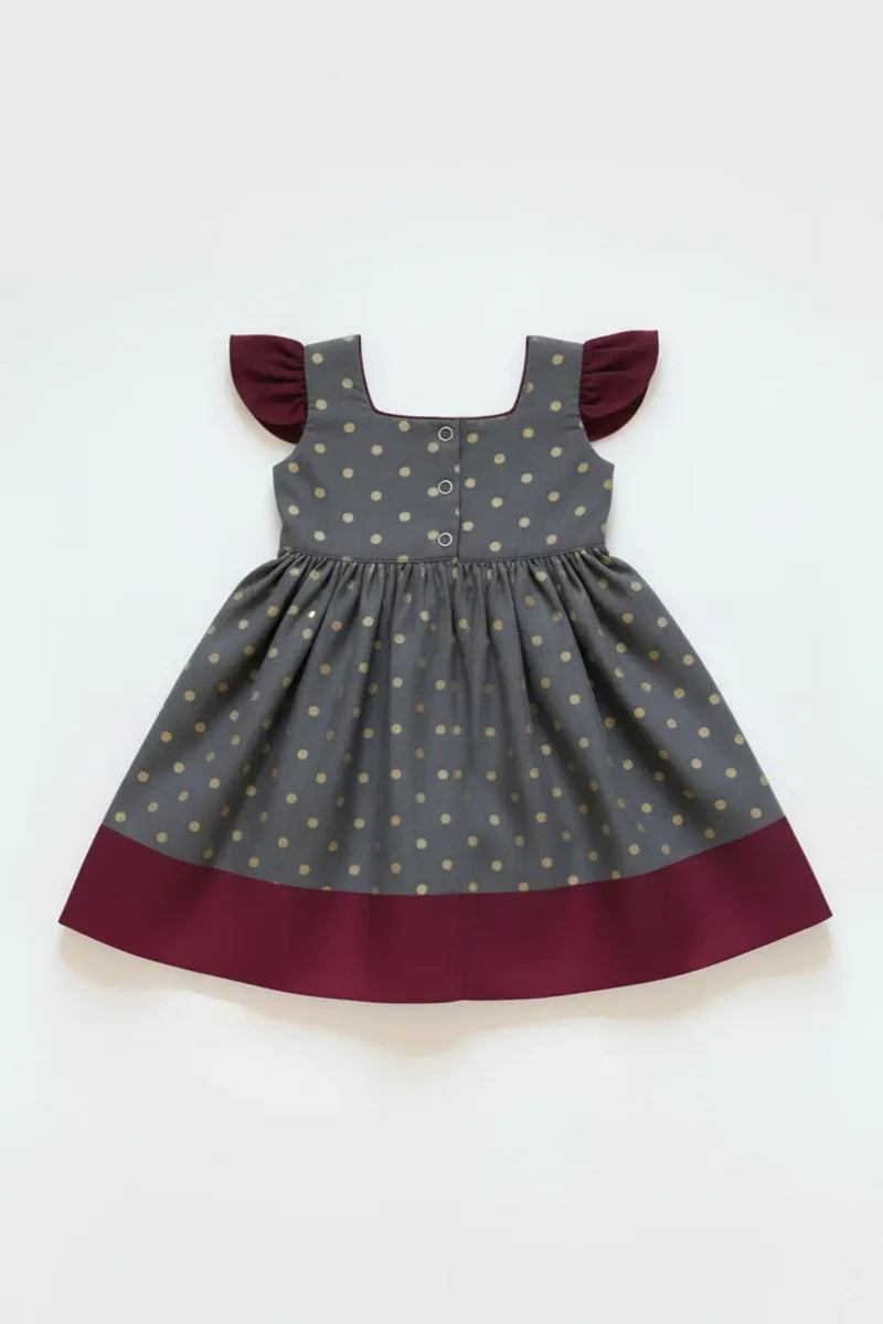 Grey Anvi Girl Frock