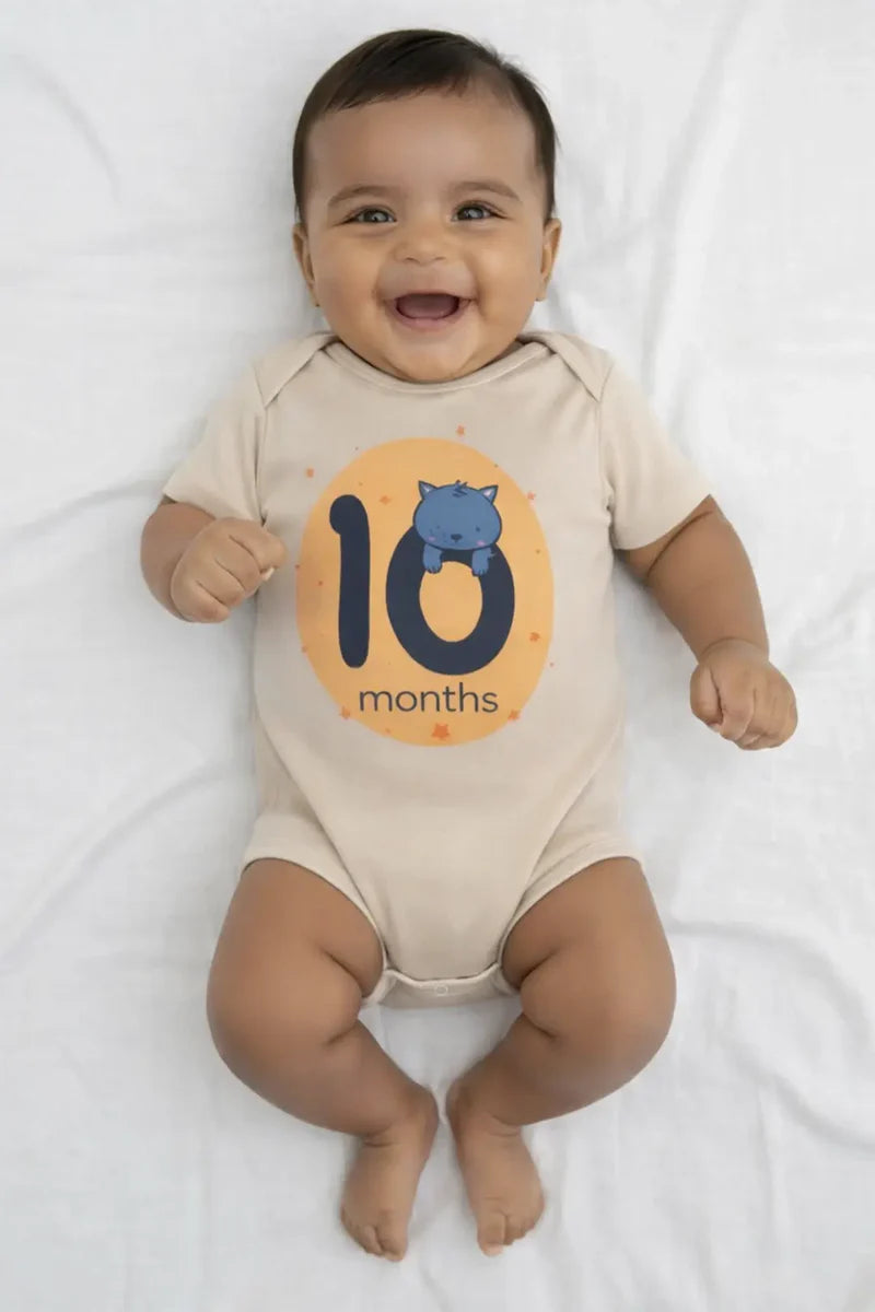 Pack of 12 - Number Parade Milestone Onesies