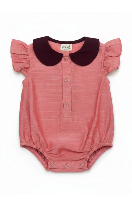 Velvet Blush Silk Romper