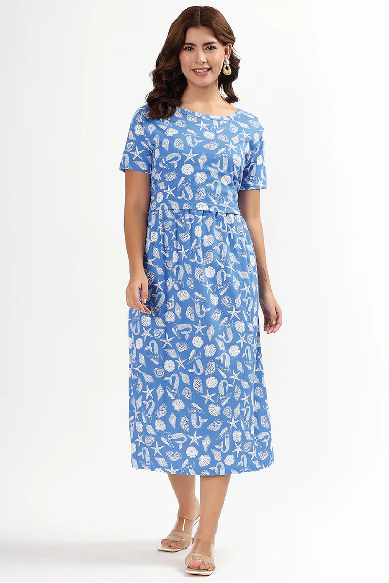Starry Coast Zipless Feeding Gown